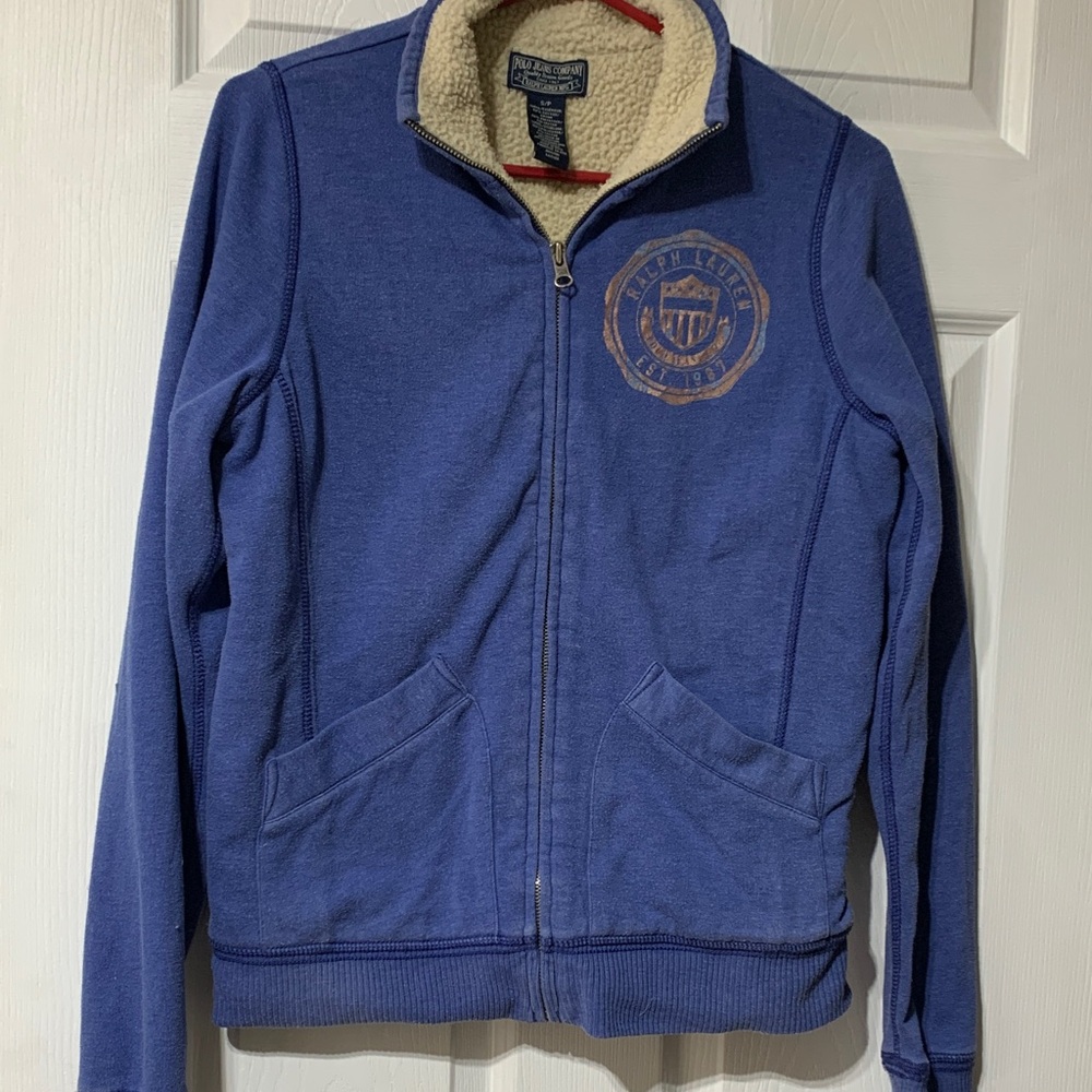 Polo Ralph Lauren Blue Full-Zip Jacket with Logo